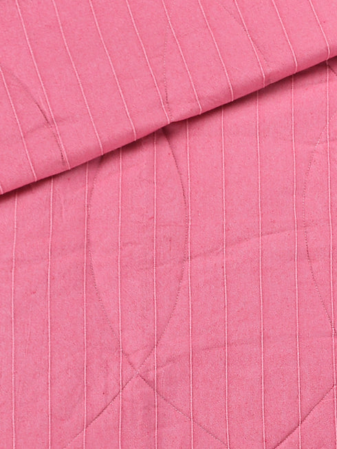 1 PC Chawla Cotton Striped Queen Size Quilt (90