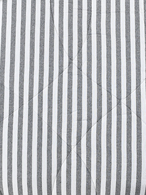 Order 1 PC All Over Cotton Striped Queen Size Quilt (90