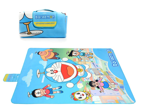 Buy Doraemon Printed Microfiber Picnic Mat 125x150cm 4x5 Ft Turq Online