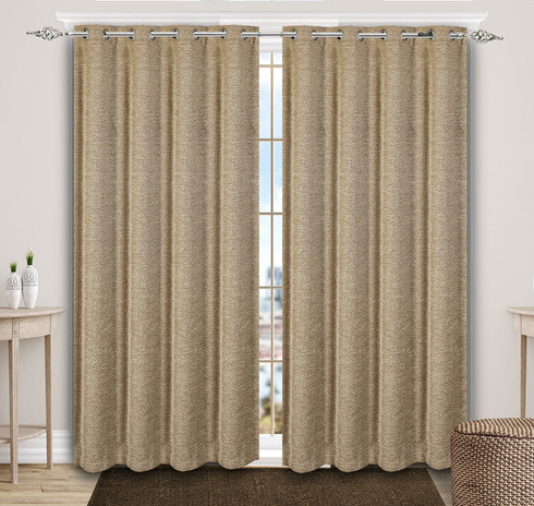 Gold blackout curtains