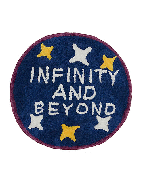 Saral Home Unicorn Soft Microfiber Mutipurpose Round Mat Blue, 60CM