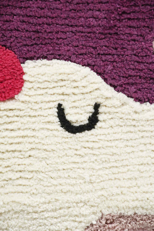 Buy Unicorn Soft Microfiber Mutipurpose Shape Mat Grey, 60CM Online