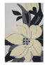 Grey floral bathmat