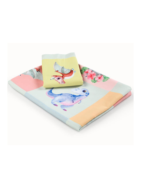 Buy Dinosaur Cotton Single Size Bedsheet 60