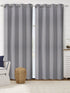 Grey cotton blackout curtains