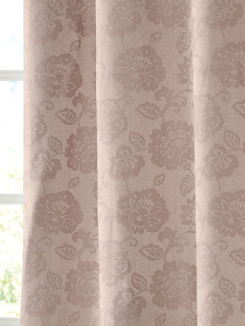 Floral blackout cotton curtains
