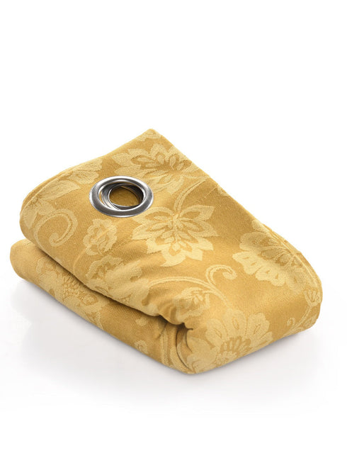 Beige cotton blackout curtains