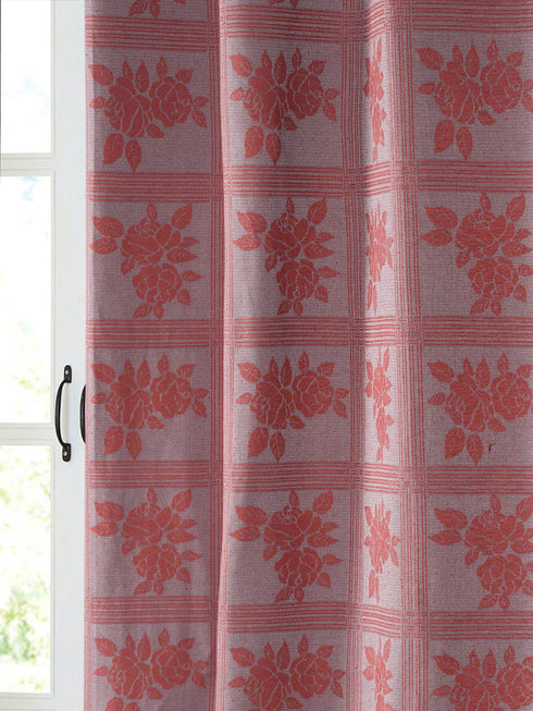 Floral blackout cotton curtains