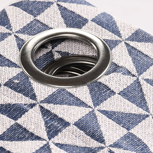 Grey cotton blackout curtains