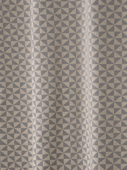 Geometric designer cotton blackout curtains