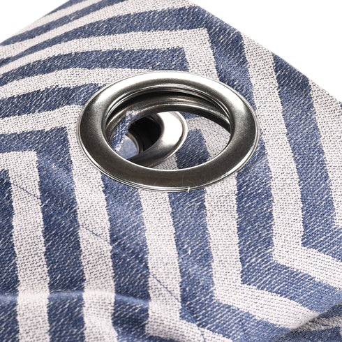 Beige cotton blackout curtains