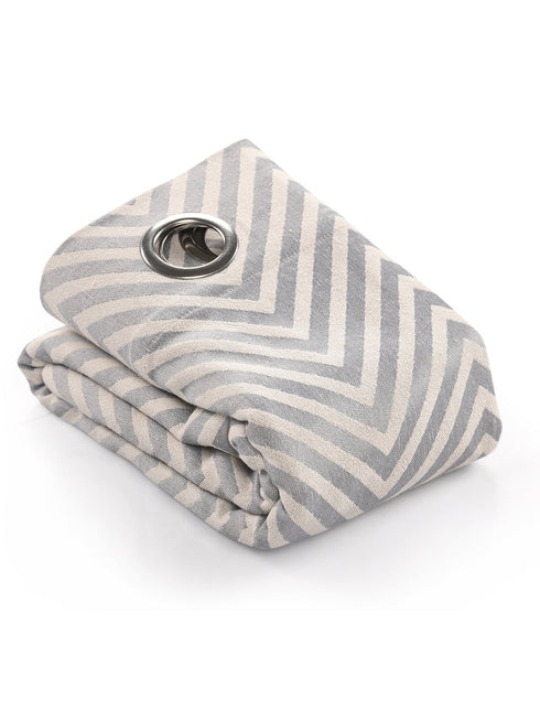 Chevron designer cotton blackout curtains