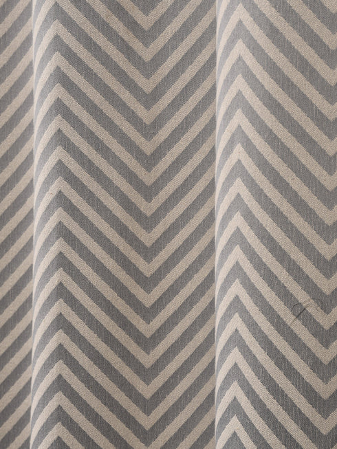 Beige cotton blackout curtains
