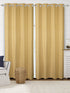 Grey cotton blackout curtains