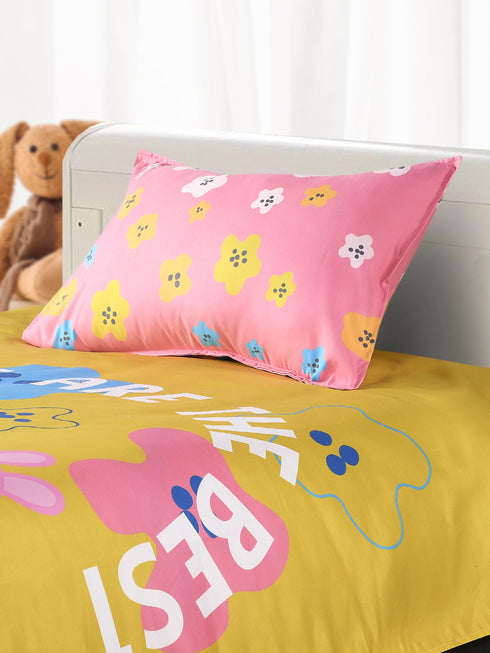 Buy Peppa Pig Cotton Single Size Bedsheet 60x90 with 1 Pillow Cover 17''x 24'' at price