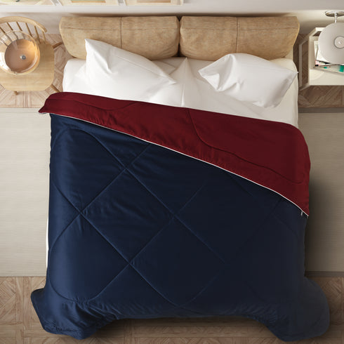 Saral Home SOS 1961 Microfiber Reversible AC Comforter/Blanket for Double Bed Ultra Soft & Dual Color