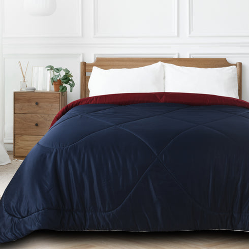 Buy SOS 1961 Microfiber Reversible AC Comforter/Blanket for Double Bed Ultra Soft & Dual Color