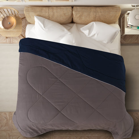 Saral Home SOS 1963 Microfiber Reversible AC Comforter/Blanket for Double Bed Ultra Soft & Dual Color