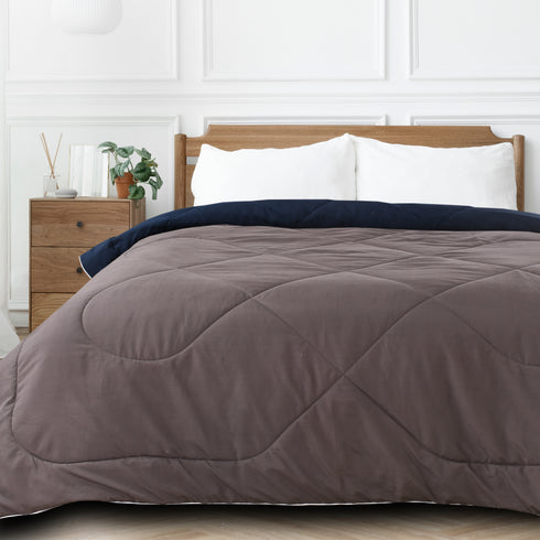 Buy SOS 1963 Microfiber Reversible AC Comforter/Blanket for Double Bed Ultra Soft & Dual Color
