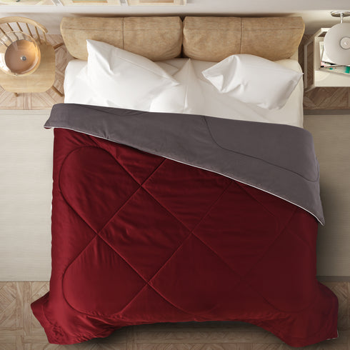 Saral Home SOS 1964 Microfiber Reversible AC Comforter/Blanket for Double Bed Ultra Soft & Dual Color