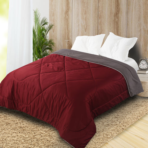 Buy SOS 1964 Microfiber Reversible AC Comforter/Blanket for Double Bed Ultra Soft & Dual Color Online