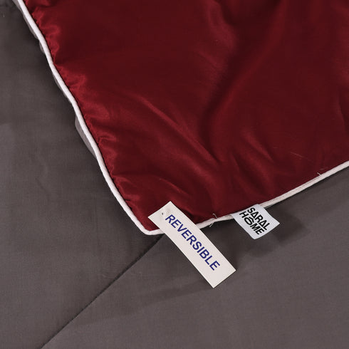 SOS 1964 Microfiber Reversible AC Comforter/Blanket for Double Bed Ultra Soft & Dual Color Online