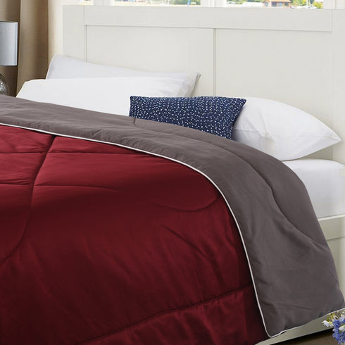Buy SOS 1964 Microfiber Reversible AC Comforter/Blanket for Double Bed Ultra Soft & Dual Color at price