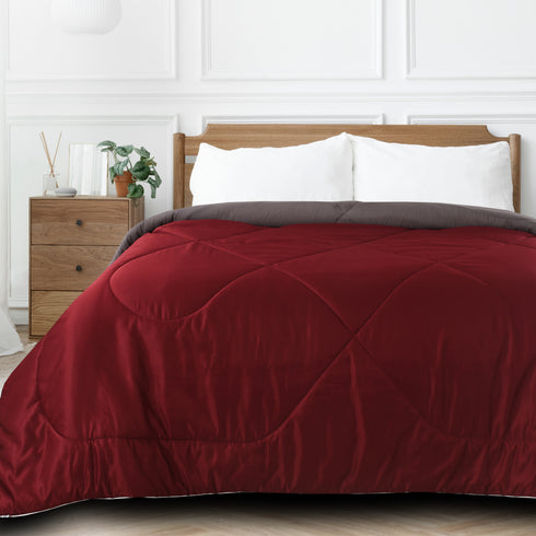 Buy SOS 1964 Microfiber Reversible AC Comforter/Blanket for Double Bed Ultra Soft & Dual Color