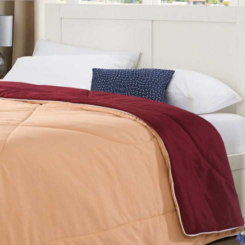 Buy SOS 1965 Microfiber Reversible AC Comforter/Blanket for Double Bed Ultra Soft & Dual Color at price