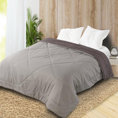 Buy SOS 1966 Microfiber Reversible AC Comforter/Blanket for Double Bed Ultra Soft & Dual Color Online