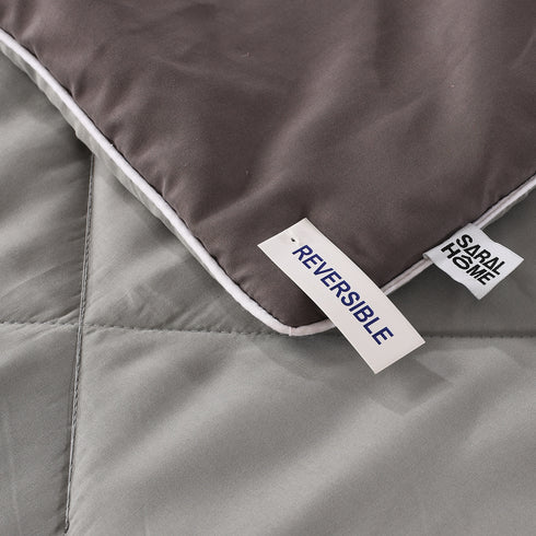 SOS 1966 Microfiber Reversible AC Comforter/Blanket for Double Bed Ultra Soft & Dual Color Online