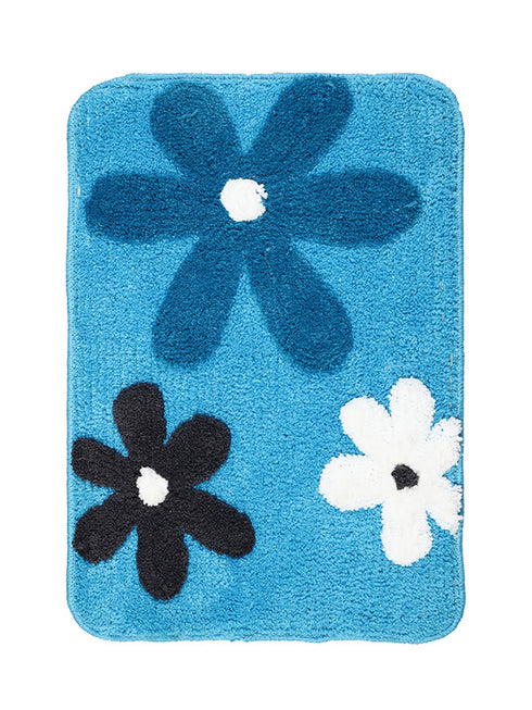 cotton floral bathmat