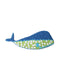 Saral Homes Whale Cotton Shape Bathmat 37 X 95 CM BLUE