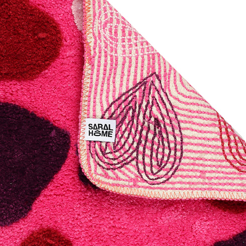 Hearts Shape Micro bathmat 40 X 60 CM PINK Online