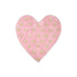 Saral Homes Heart Berry Dotted Shape Micro Bathmat 50 X 60 CM PINK