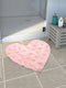 Buy Heart Berry Dotted Shape Micro Bathmat 50 X 60 CM PINK