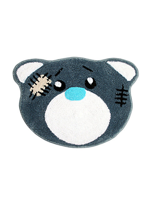 Saral Homes Teddy Shape Micro Bathymat 45 X 65 CM GREY