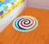 Buy Swirl Shape Micro Bathmat 60 X 60 CM WHITE