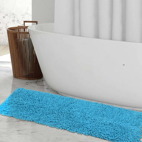 Shaggy cotton runner