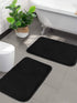Black bathmat set