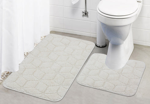 Brown bathmat set