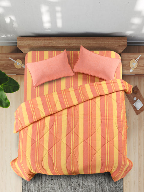 Saral Home 4 PC COMBO 1 Bedsheet90x100 +2 Pillow covers+ Quilts90x100