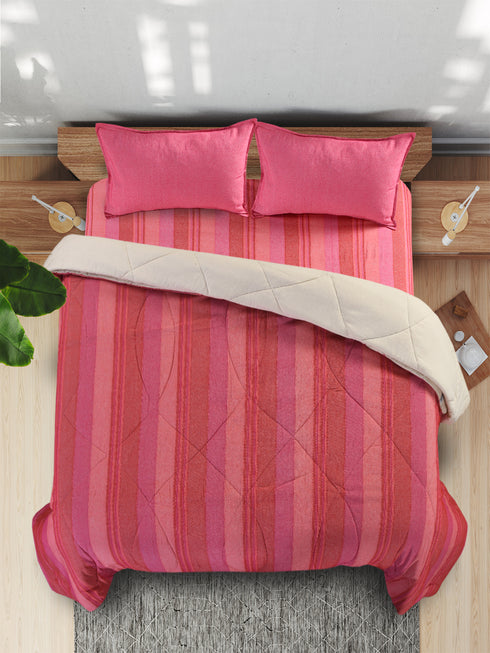 Saral Home 4 PC COMBO 1 Bedsheet90x100 +2 Pillow covers+ Quilts90x100