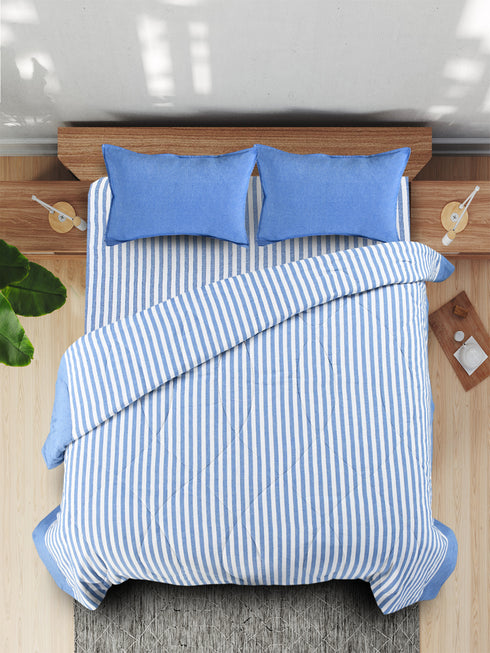 Saral Home 4 PC COMBO 1 Bedsheet90x100 +2 Pillow covers+ Quilts90x100