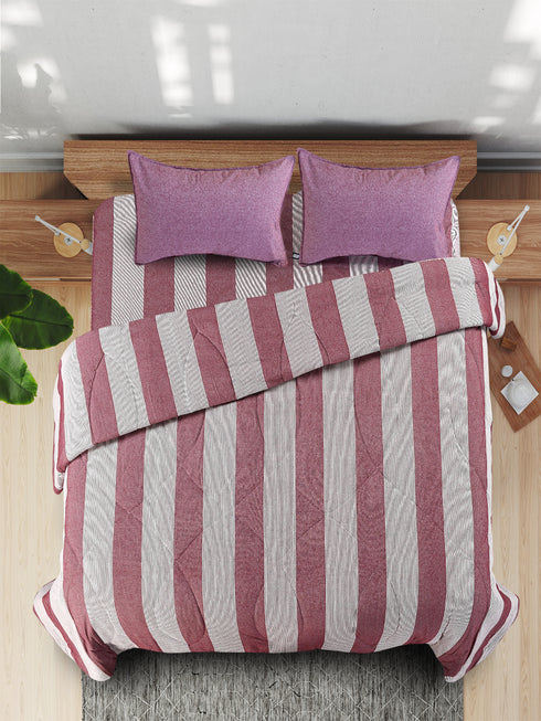 Saral Home 4 PC COMBO 1 Bedsheet90x100 +2 Pillow covers+ Quilts90x100