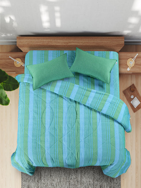 Saral Home 4 PC COMBO 1 Bedsheet90x100 +2 Pillow covers+ Quilts90x100