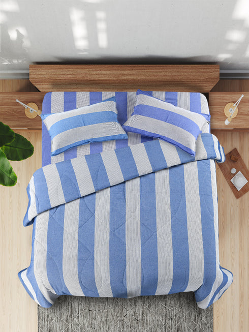 Saral Home 4 PC COMBO 1 Bedsheet90x100 +2 Pillow covers+ Quilts90x100