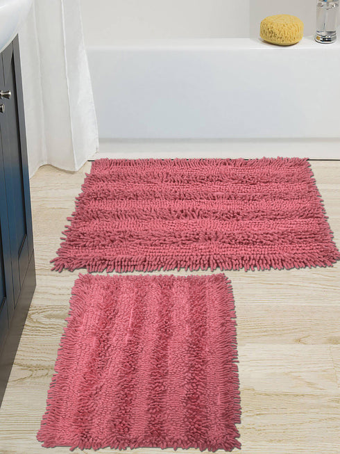 Shaggy bathmat set of 2