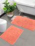 Anti slip cotton bathmat set
