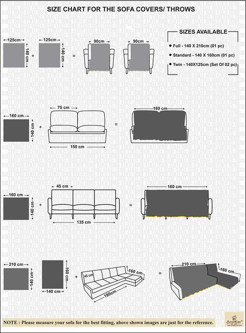 Stylish Stripe Washable Sofa Cover/ Throw (Multiple Size Available) online 2023